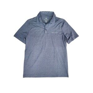 Spyder Polo Shirt Mens Small Blue-Gray Lightweight Golf Logo Stretch Preppy